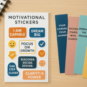 Motivational Stickers or Bookmarks